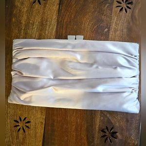 Lulu Townsend Satiny Cream Clutch